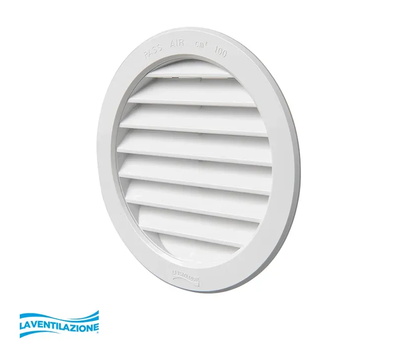 La Ventilazione Griglia Tonda da Incasso Foro 125 mm Aerazione