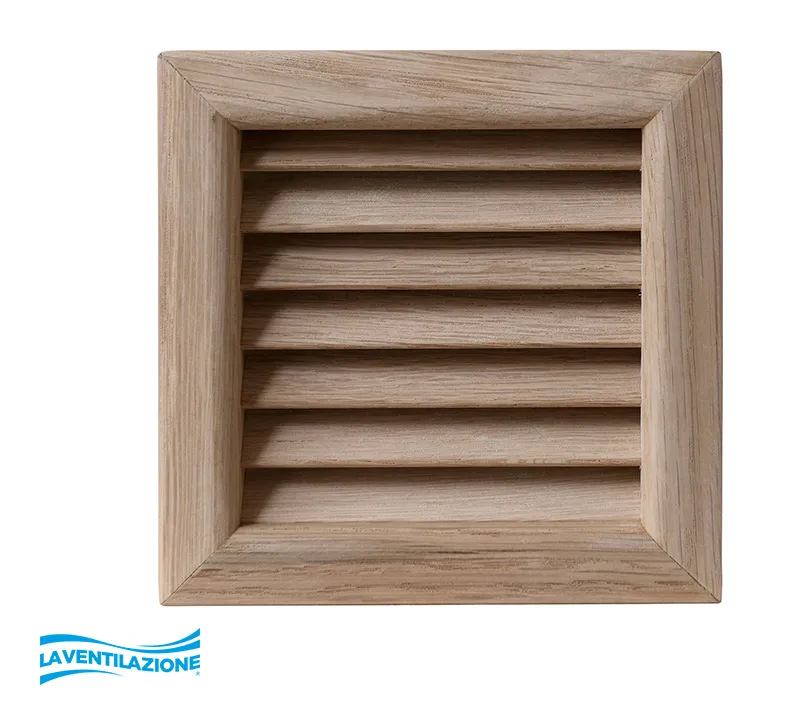 La Ventilazione Linea Wood Griglia quadra in legno