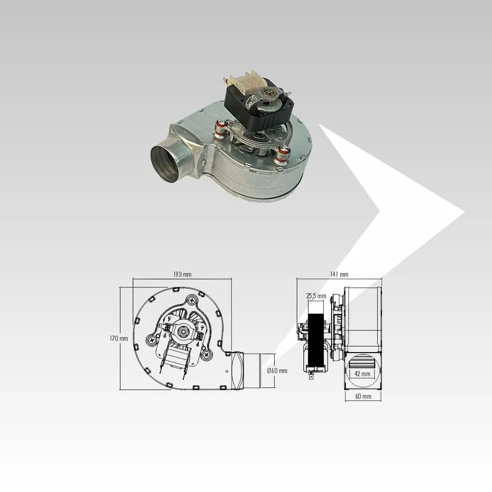 AMR Top Trial CAH12Y4-004-60 ventilatore 141x170mm