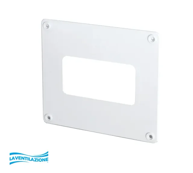 La Ventilazione Copriforo 120x60 mm tubo rettangolare bianco