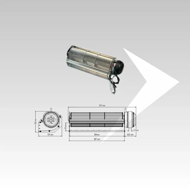 Trial 8AR30C-042 ventilatore tangenziale ventola 304 mm
