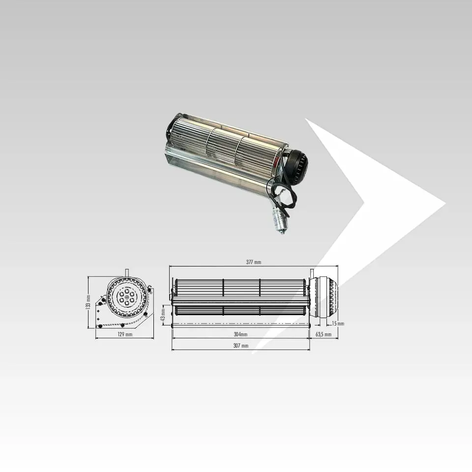 Trial 8AR30C-042 ventilatore tangenziale ventola 304 mm