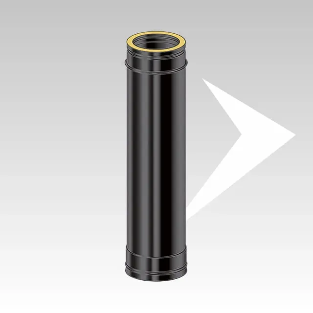 AMR Top DP10 Black DPCN101 tubo doppia parete nero 1 m